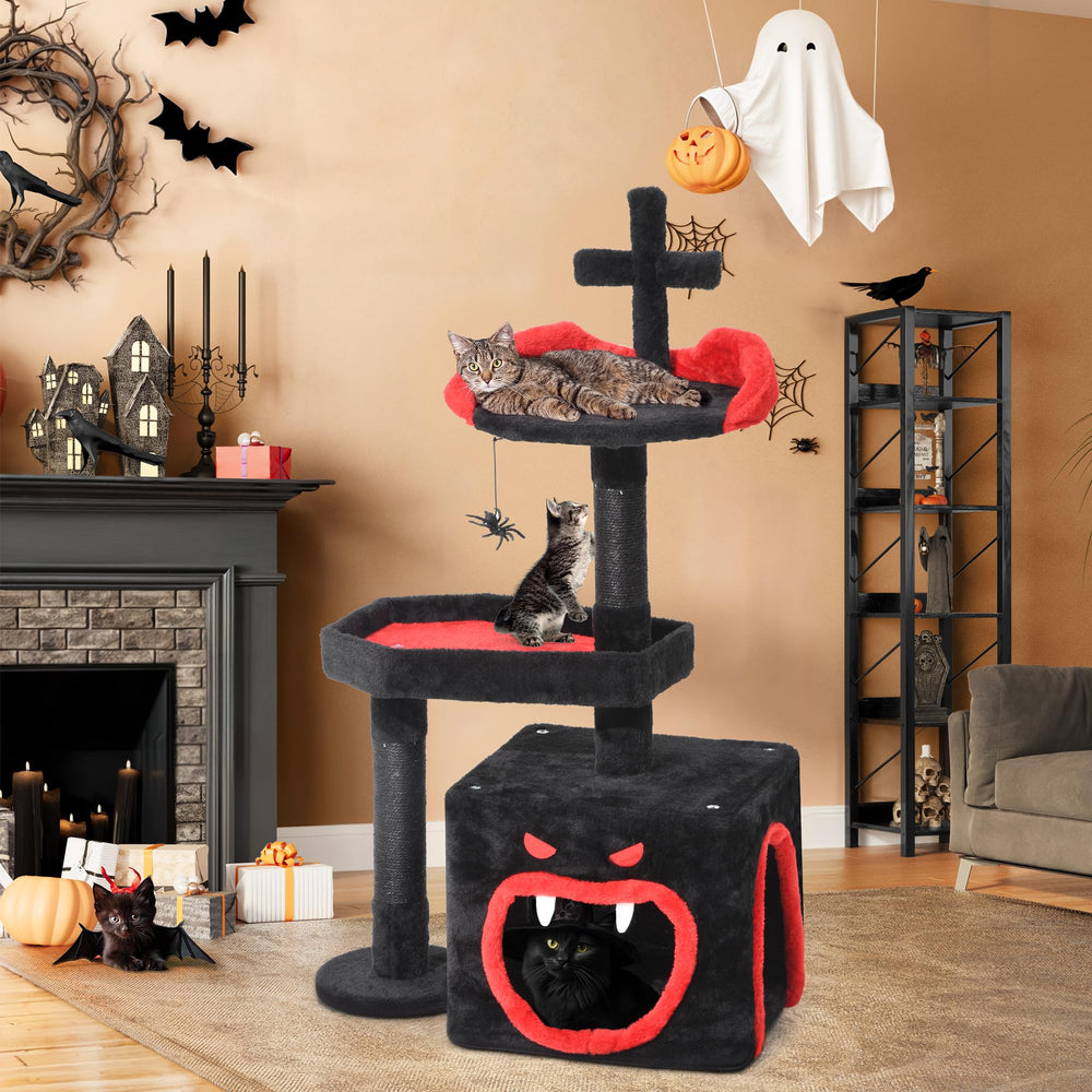 YITAHOME Arbre chat gothique: installation rapide pour profiter sans effort.