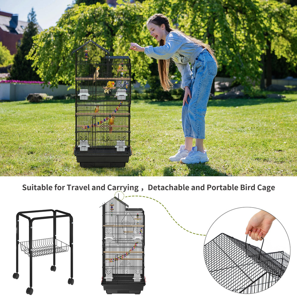 Cage YITAHOME à quatre portes frontales pour un accès pratique.