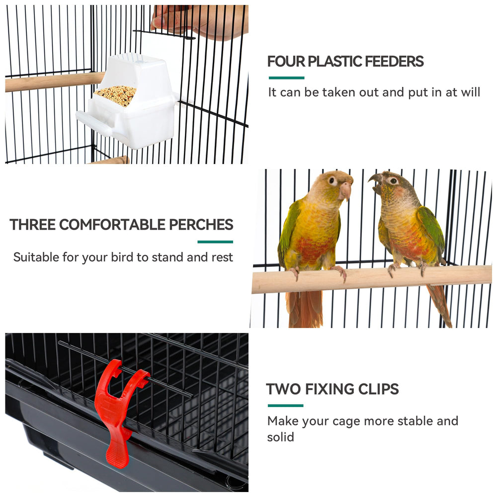 Cage YITAHOME pont long et perchoirs pour stimulation.