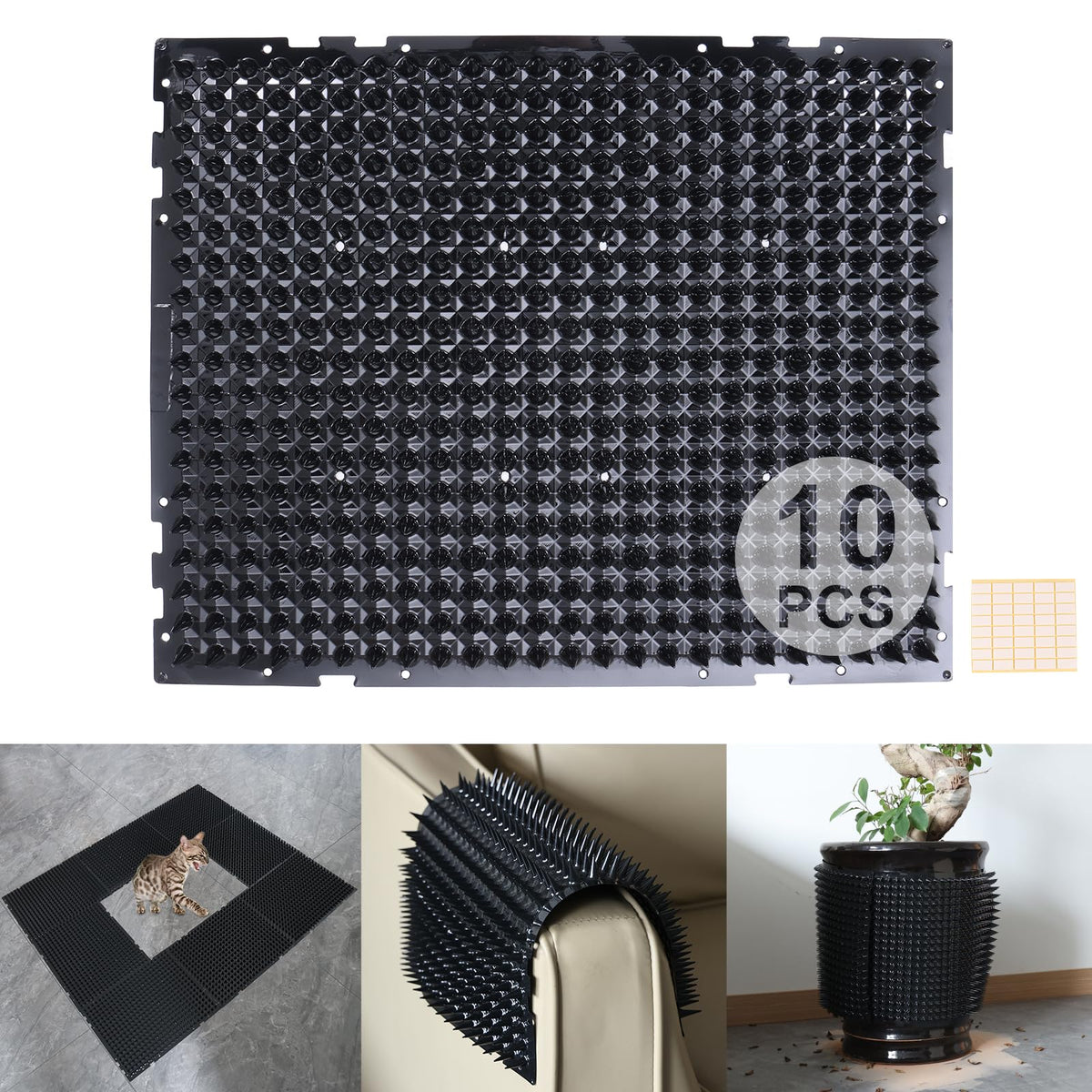 Tapis répulsif YITESHI 13x16 po protège les meubles des chats.
