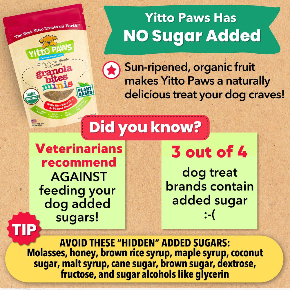 Parfaites pour petits chiens et chiots, friandises Yitto Paws idéales.
