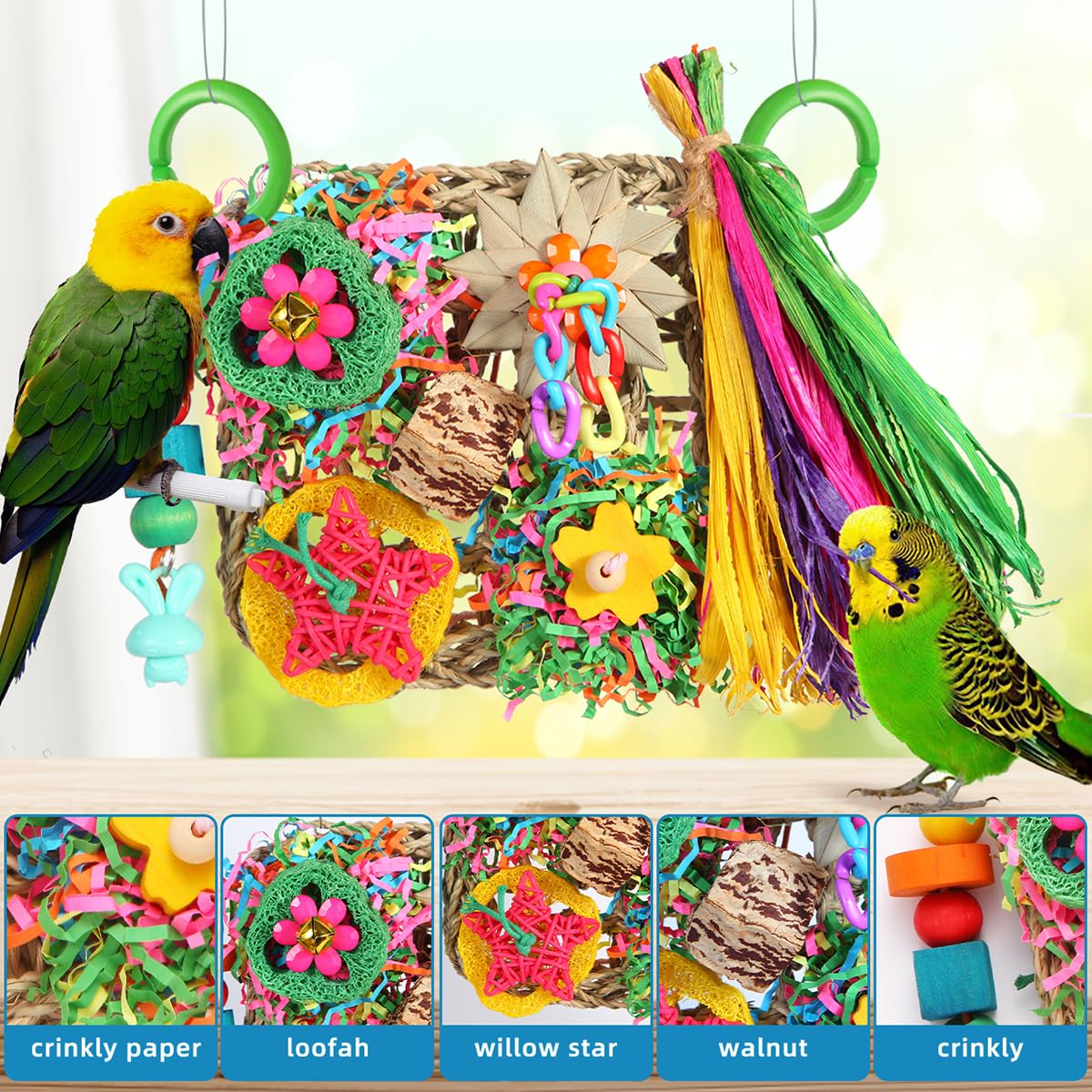 YIXUND cadeau-idee-oiseaux: habitat vivant et interactif
