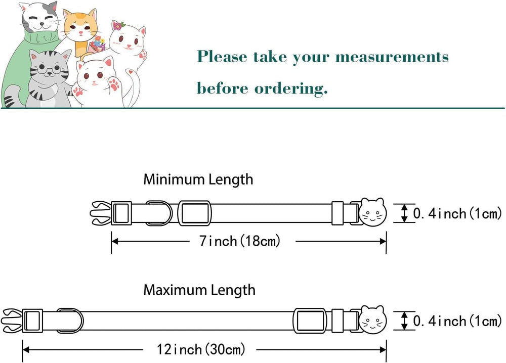Collier Yizepet chat usage quotidien, léger et sûr.