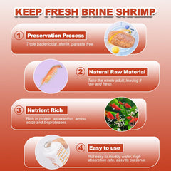 Yizeril Brine Shrimp: protéine élevée pour l'énergie des poissons.