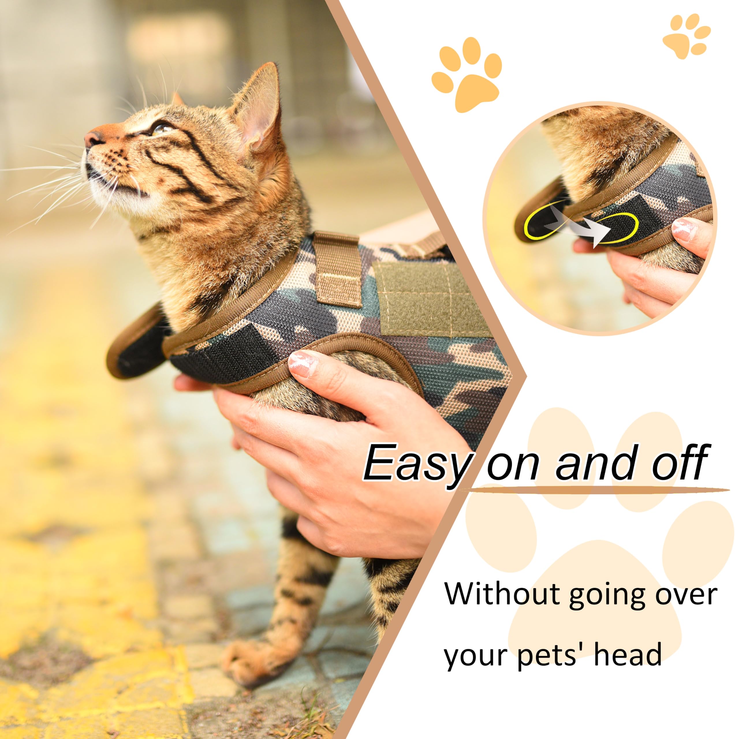 Guide des tailles harnais chat Yizhi Miaow pour bien choisir.