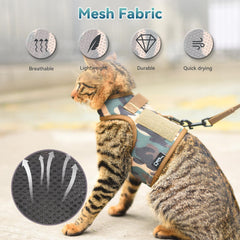Harnais Yizhi Miaow dos rembourré pour le confort lors des sorties.