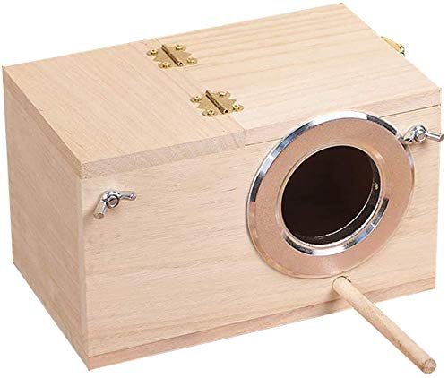 Nid YJJKJ en bois naturel pour perroquets, refuge sûr.