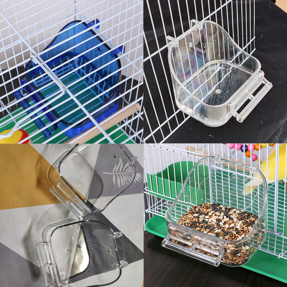 Bain d'oiseau YJJKJ: taille adaptée pour canaris et inséparables.