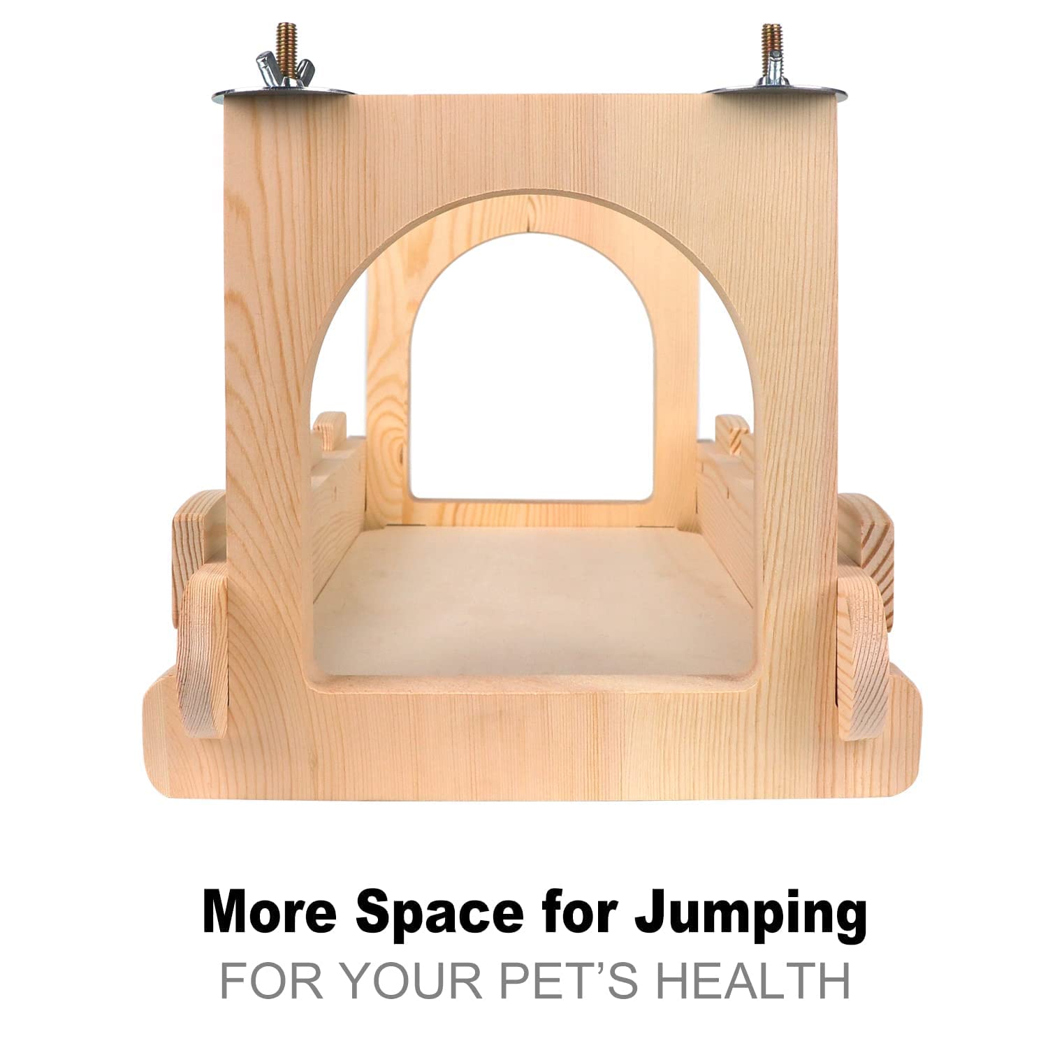 Accessoire habitat bois YKD pour petit animal, enrichissement sans encombrement.