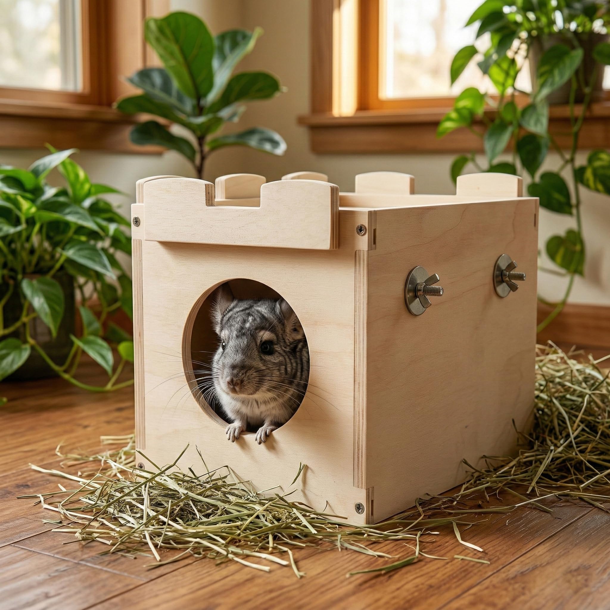 YKD Castle Chinchilla House ventilation : conception ouverte pour l'air frais.