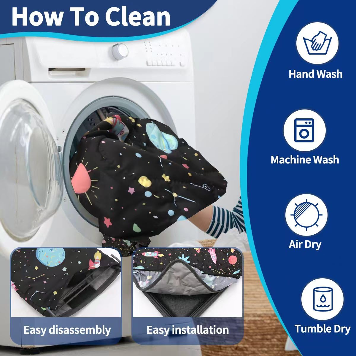 Liner YKD Critter Nation – lavable et durable pour un usage répété.