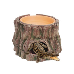 Cache-reptile YLSMILE avec base amovible, pratique et sûr pour terrariums.