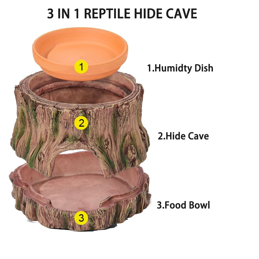 Jouet-escalade et cachette YLSMILE pour reptile actif.