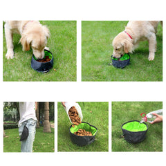 YMETECH bol pliable orange pour voyage, idéal pour nourrir votre chien lors des excursions.