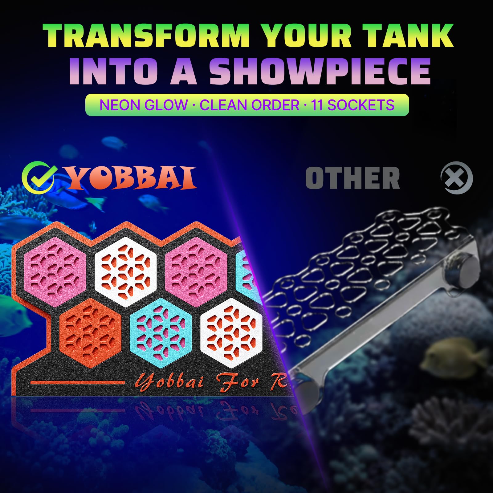 YOBBAI: 11 emplacements frag pour agencement personnalisé.