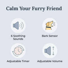 Pawzz Yogasleep: bouton-volume et minuterie, réglages simples pour votre chien.