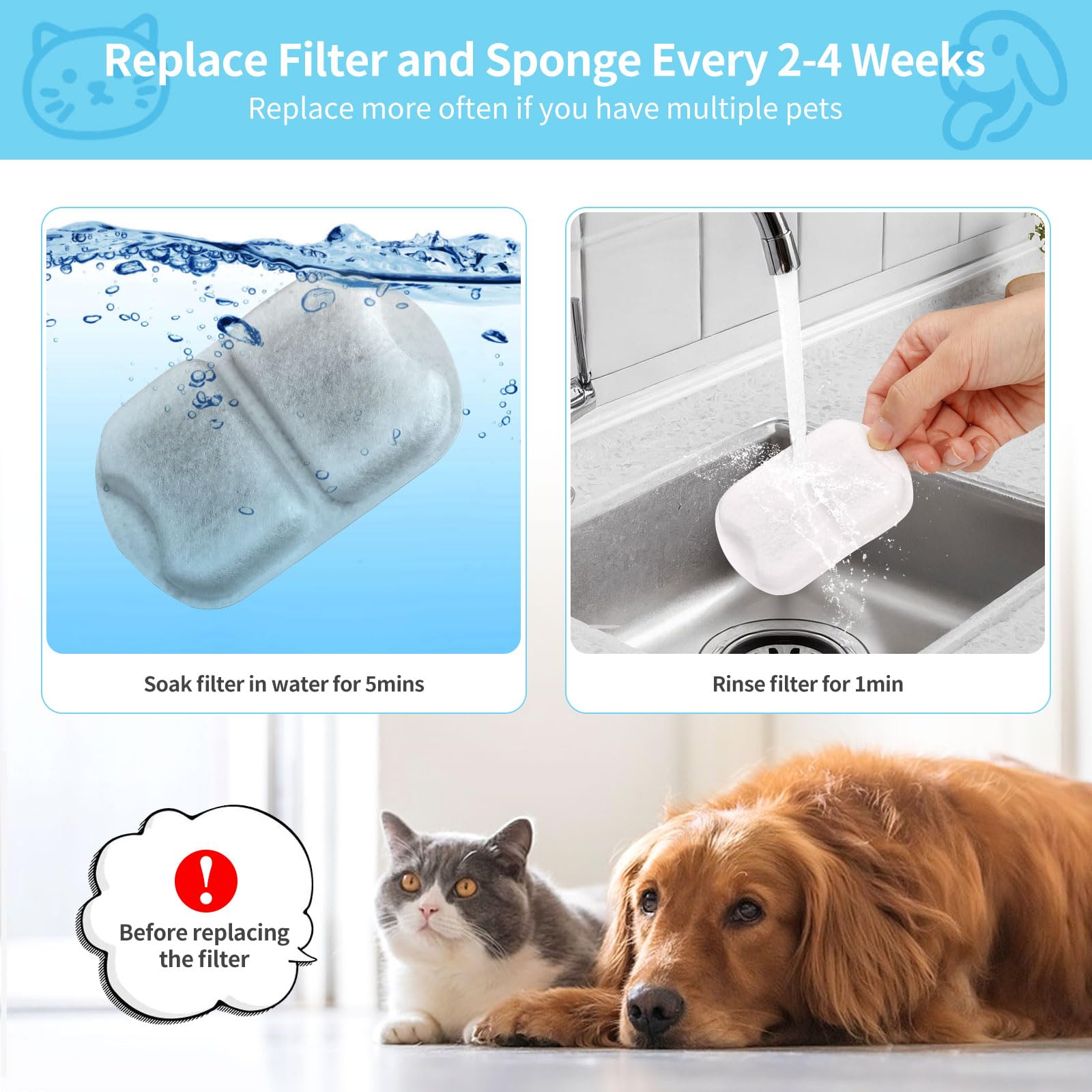 YOIHABV changement filtre régulier: maintenir l'efficacité de filtration.