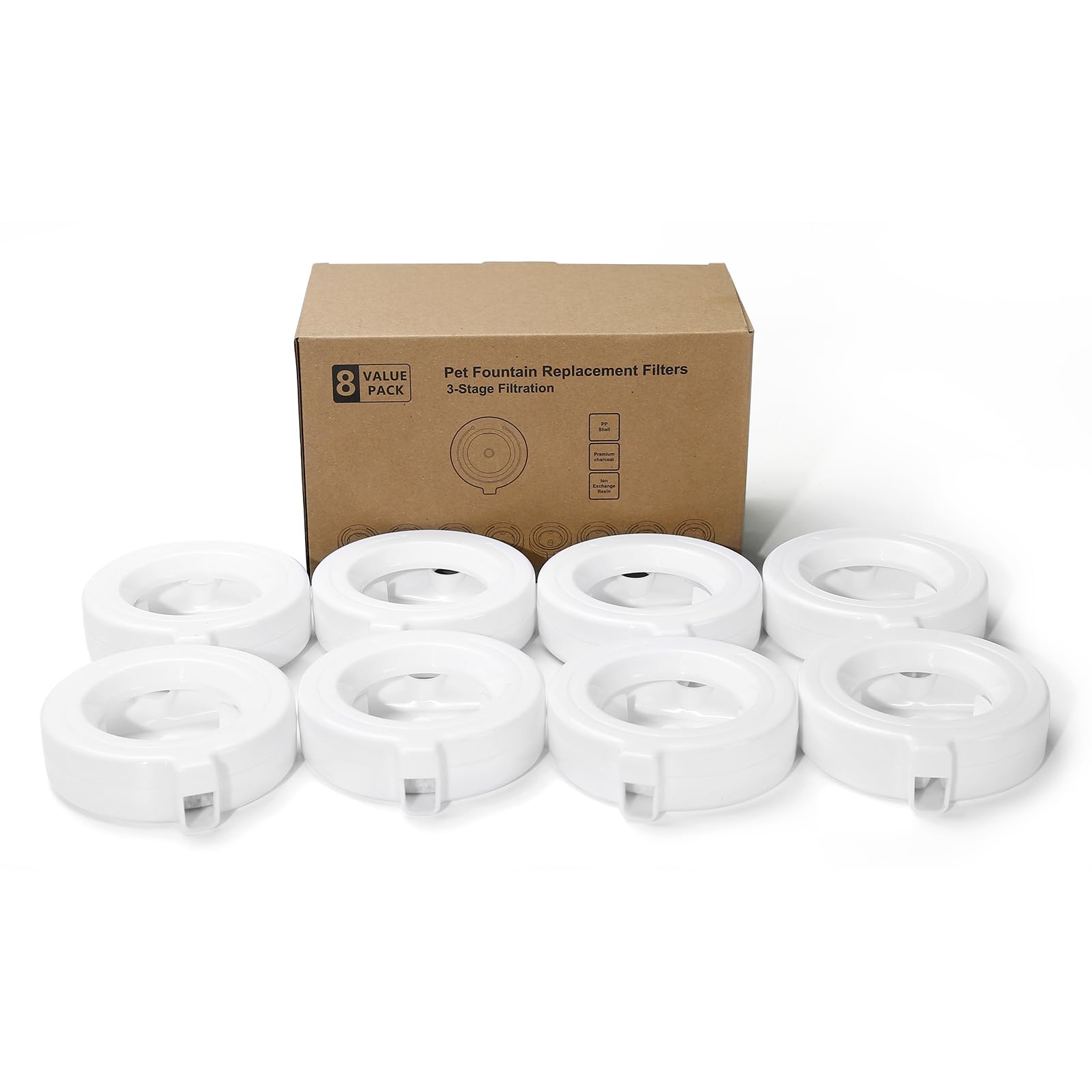 Pack de filtres YOIHABV pour chiens et chats, remplacement facile.