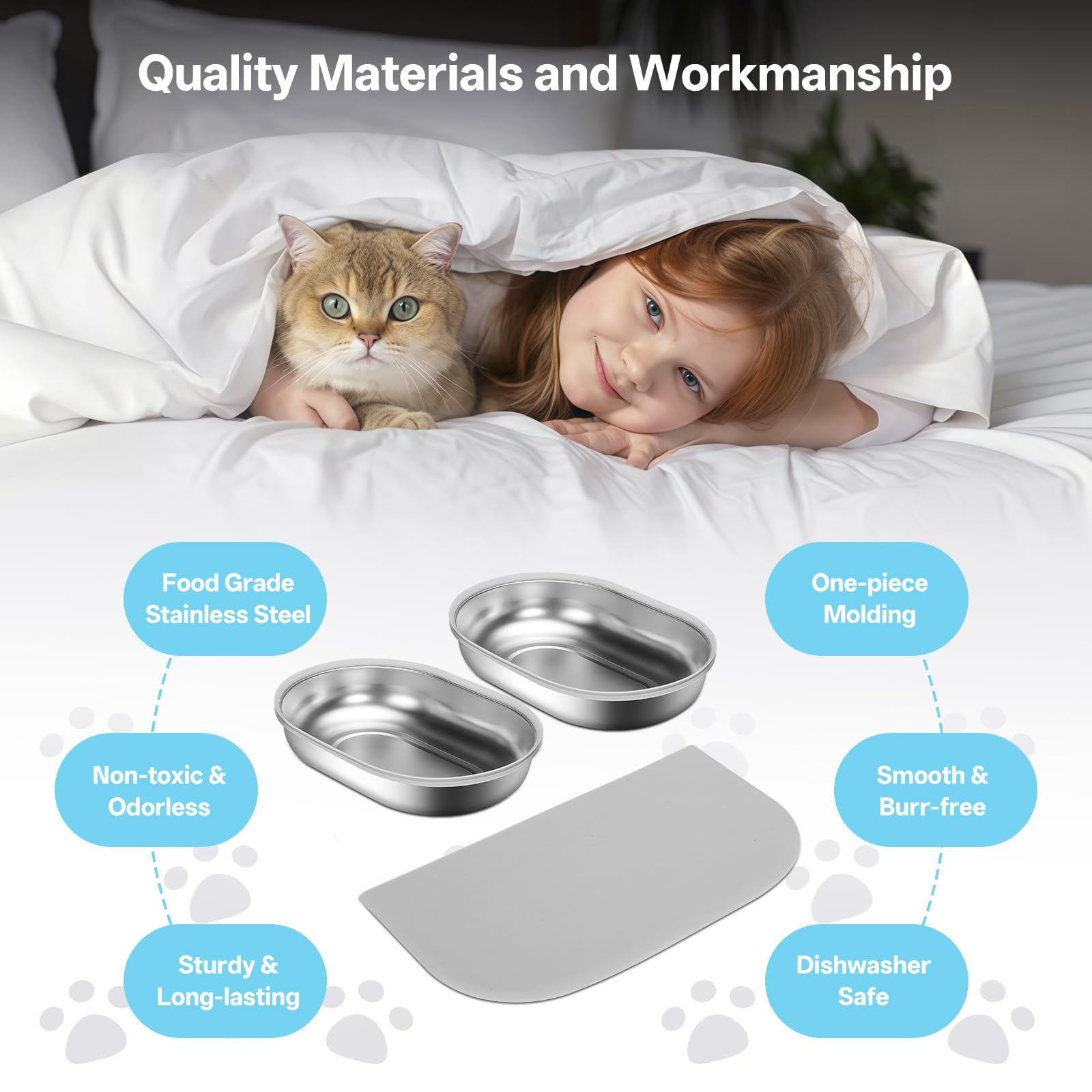 YOIHABV tapis silicone, capte les miettes et garde l’espace propre.