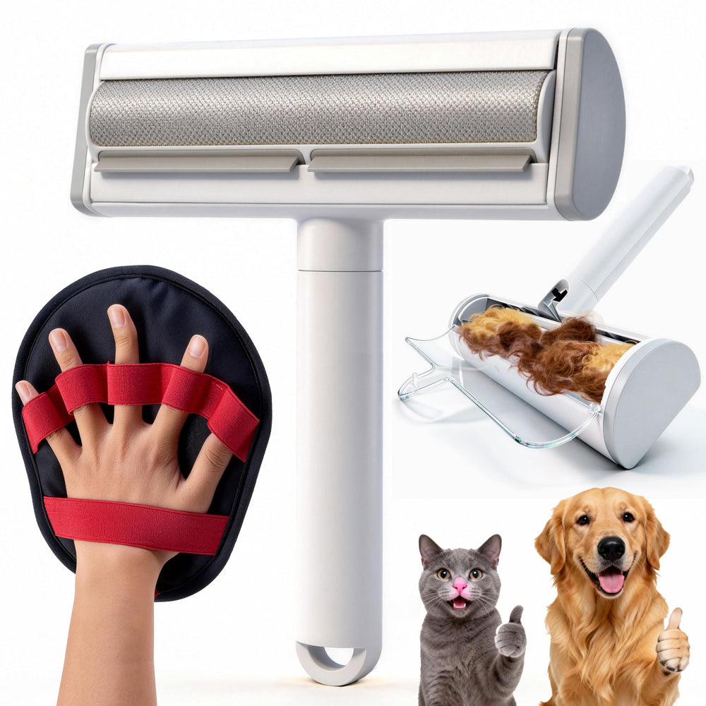Yoioyms gant électrostatique à cinq doigts pour déloger les poils