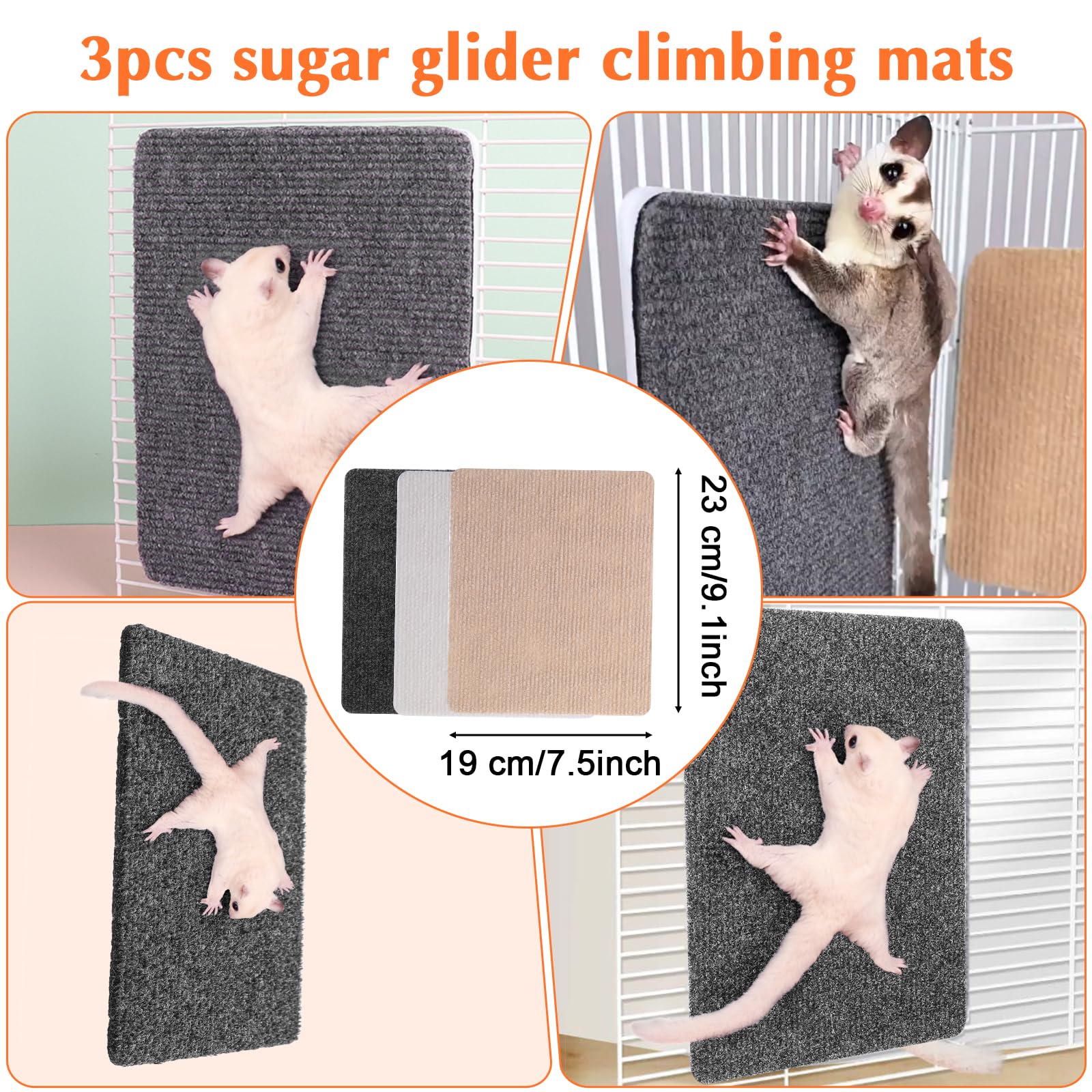 Yolev tapis-griffes sugar glider, texture douce et adhésive