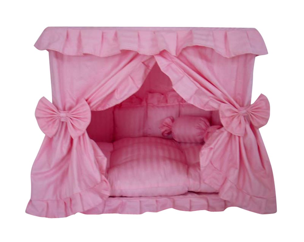 Yolley lit chien princesse rose – couchage élégant et confortable.