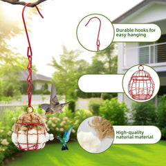 Yomishine matériau nidification coton naturel, confort garanti pour les oiseaux.