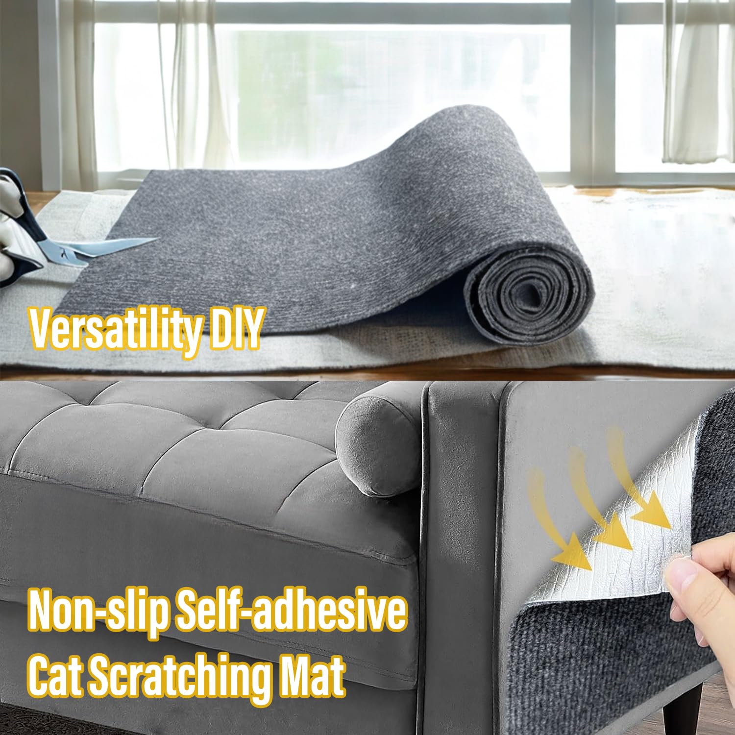 Feutre durable Yongjoy, surface texturée qui attire les chats.