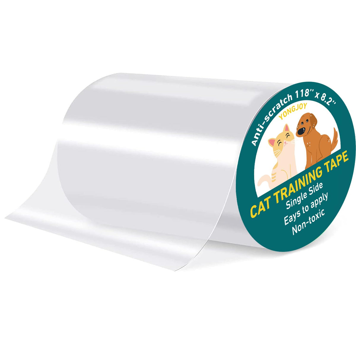 Yongjoy protection porte anti-griffes transparente protège portes et murs.