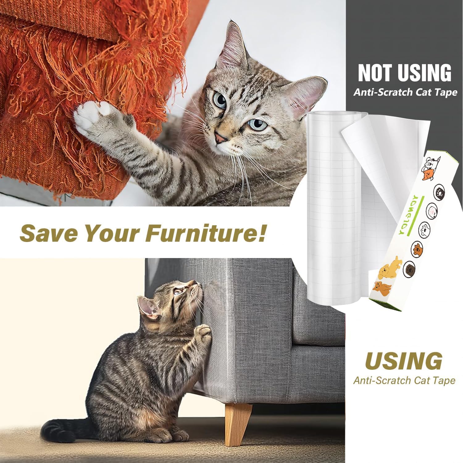 Yongjoy Protection Complète sur surfaces courbes et canapés.