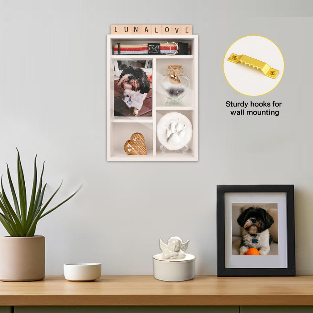 Espace intérieur Yongvelin pour photo, collier, poil et souvenirs variés