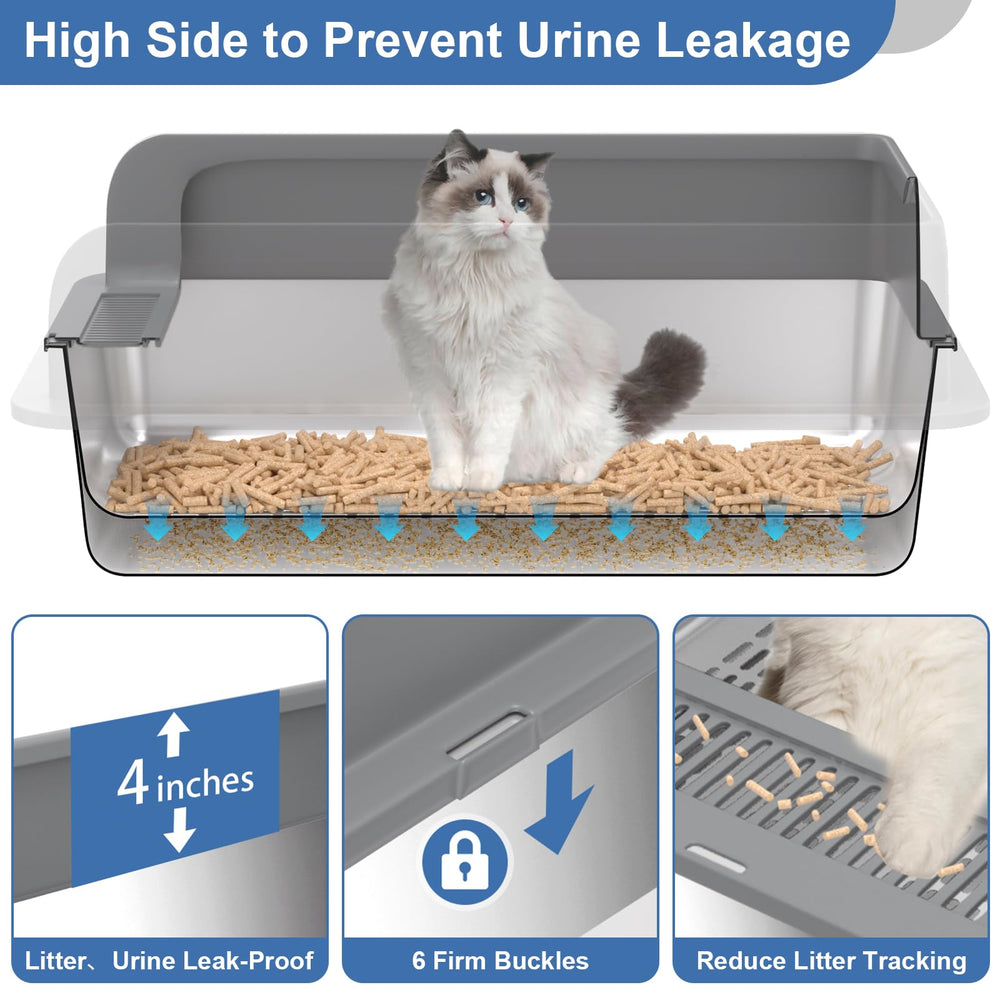 Yoochee base-litiere 28x20 offre un espace spacieux pour grands chats