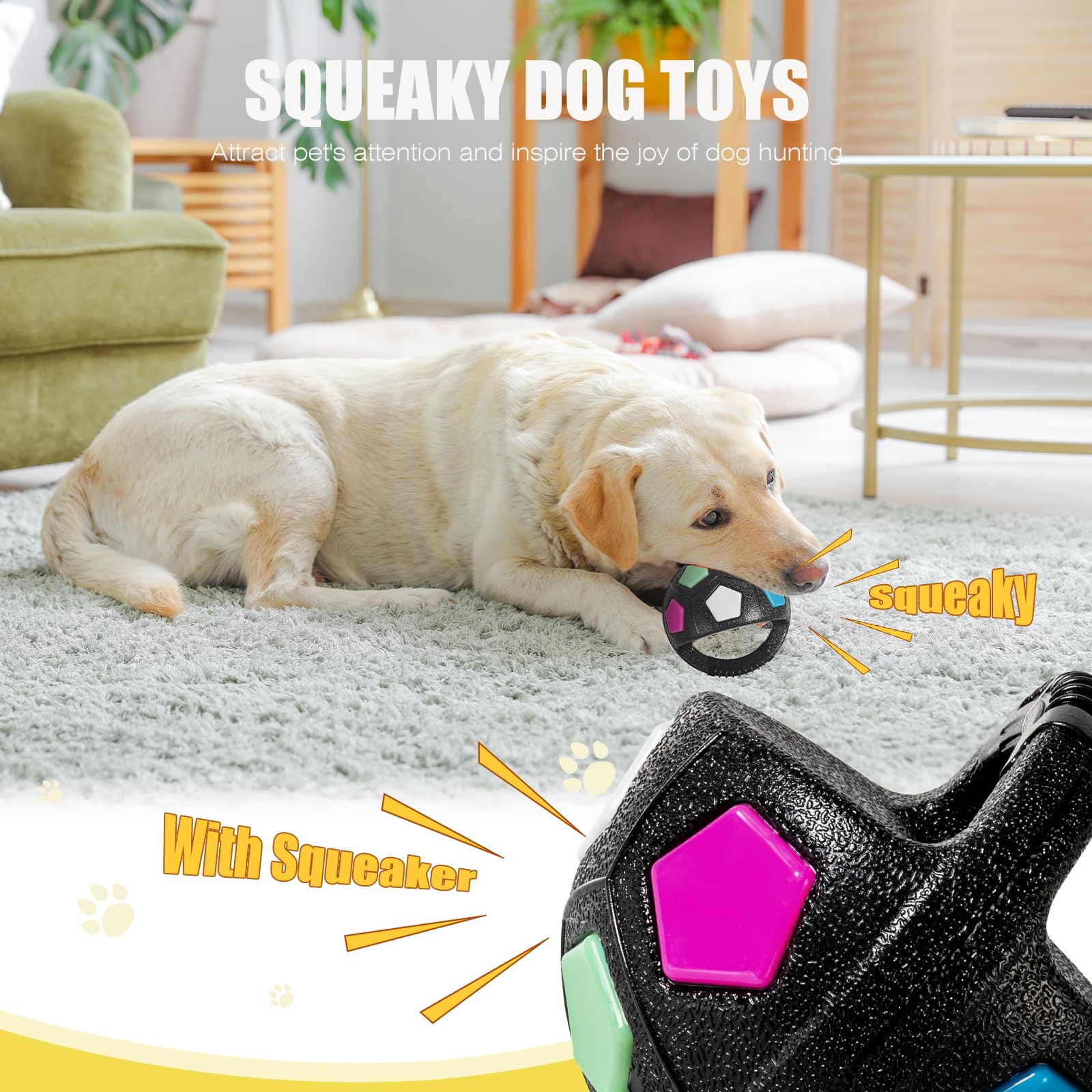 YOOGAO Pet balle-chien-design-ergonomique, facile à saisir et à lancer.