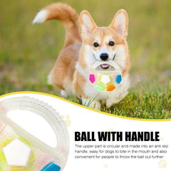 YOOGAO Pet balle en action lors d'un fetch extérieur, exercice amusant.