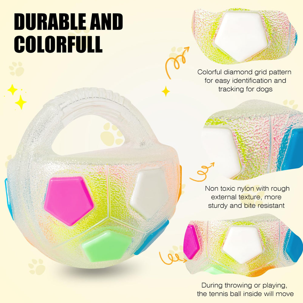 YOOGAO Pet balle transparente montrant l intérieur, divertissement interactif.