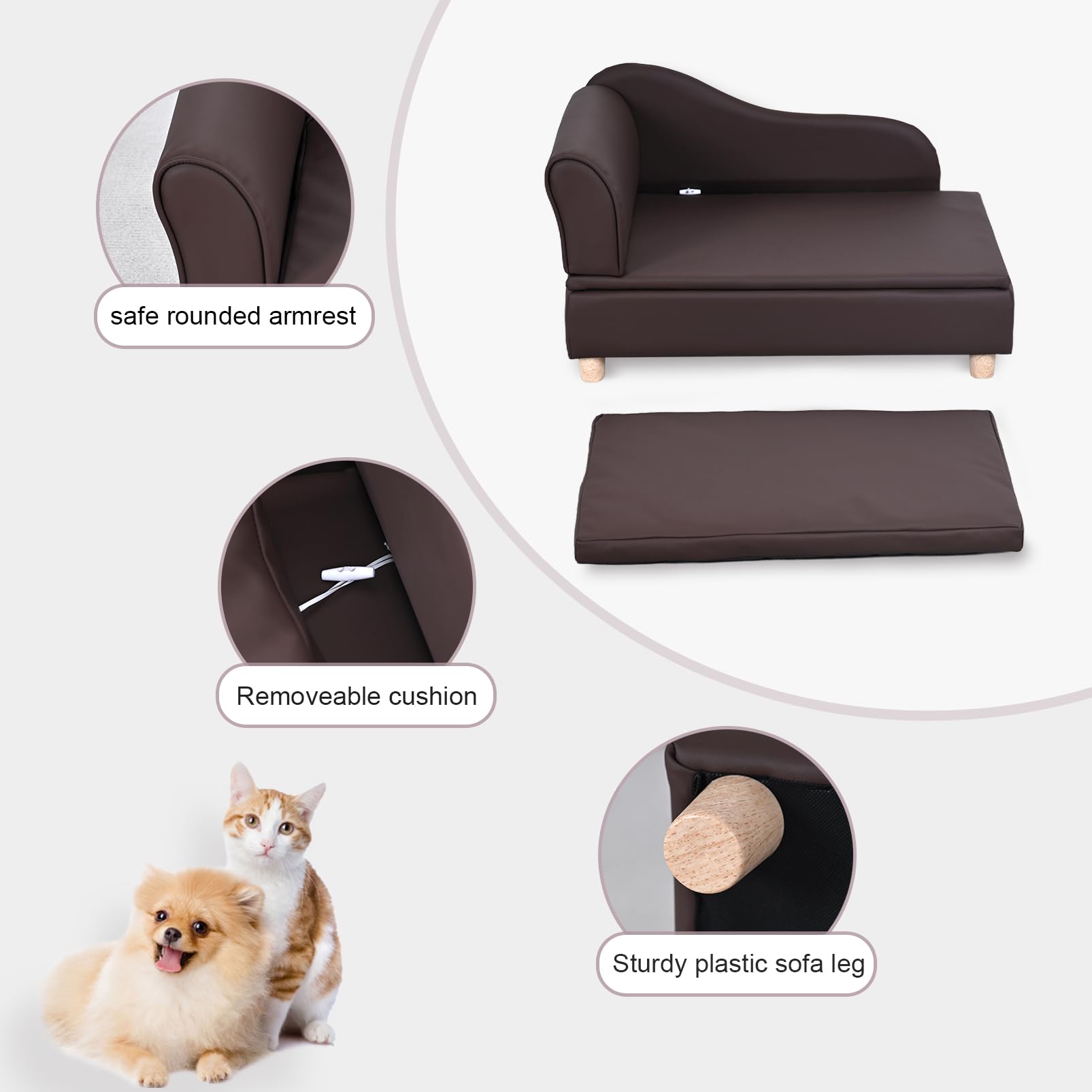 Idéal pour petits animaux, dimensions adaptées pour chiens et chats.