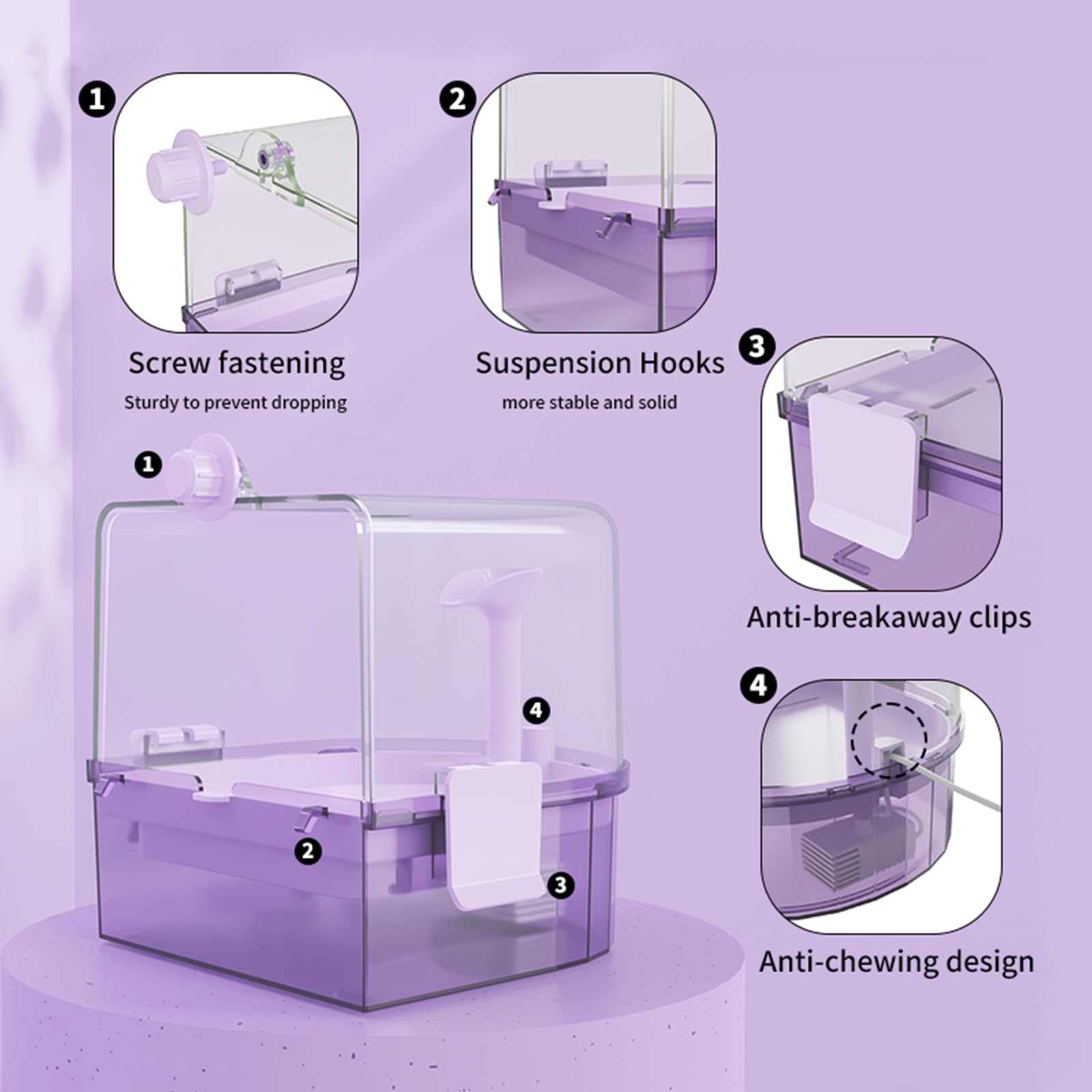 YOOSO WING – design transparent et grande capacité visibles.