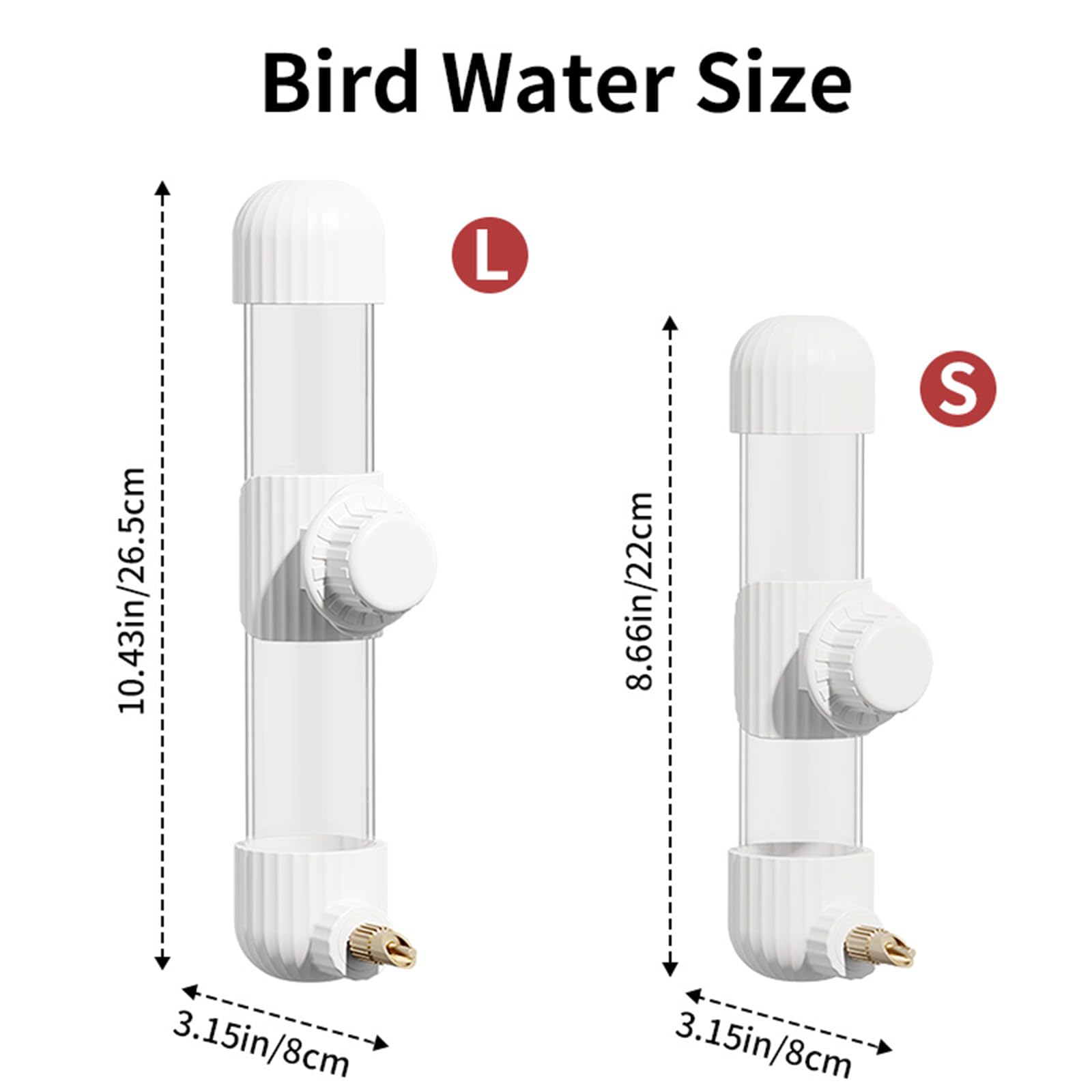 YOOSO WING distributeur eau oiseaux compact pour petits oiseaux, parfait pour cages petites.