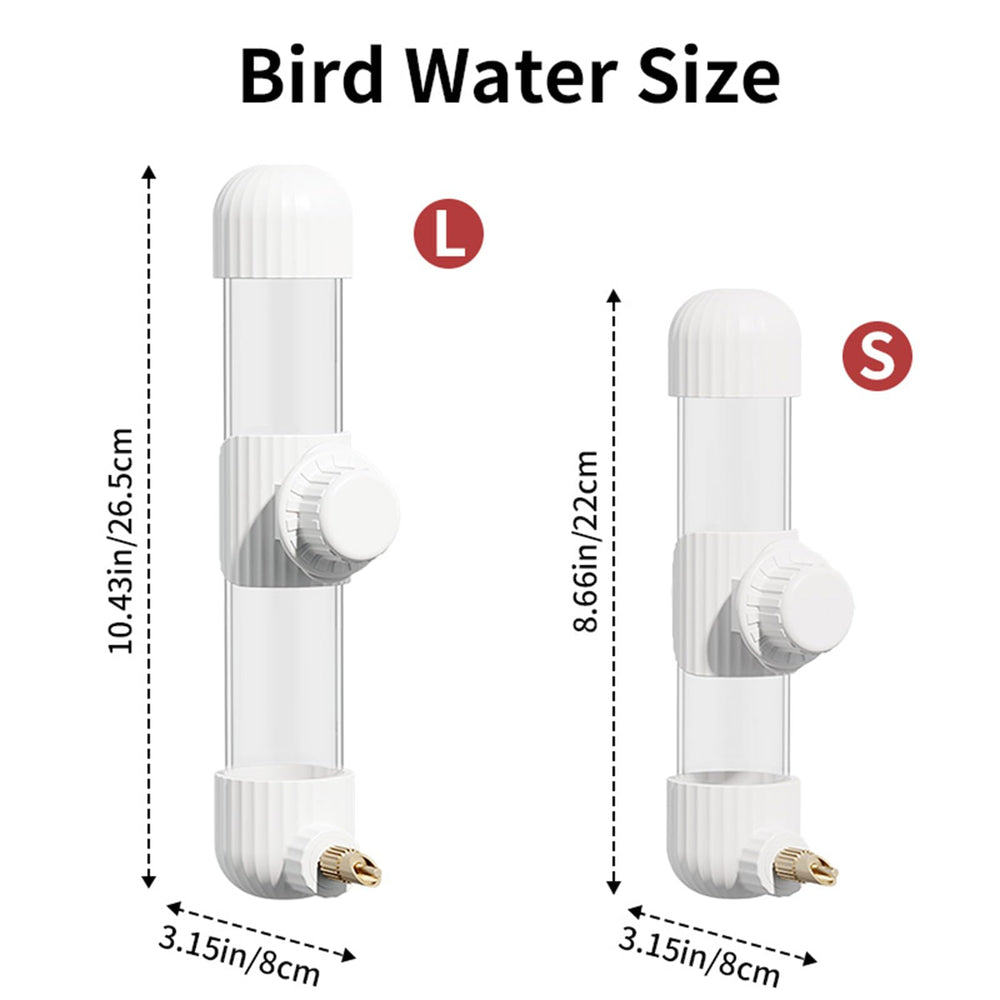 YOOSO WING distributeur eau oiseaux compact pour petits oiseaux, parfait pour cages petites.