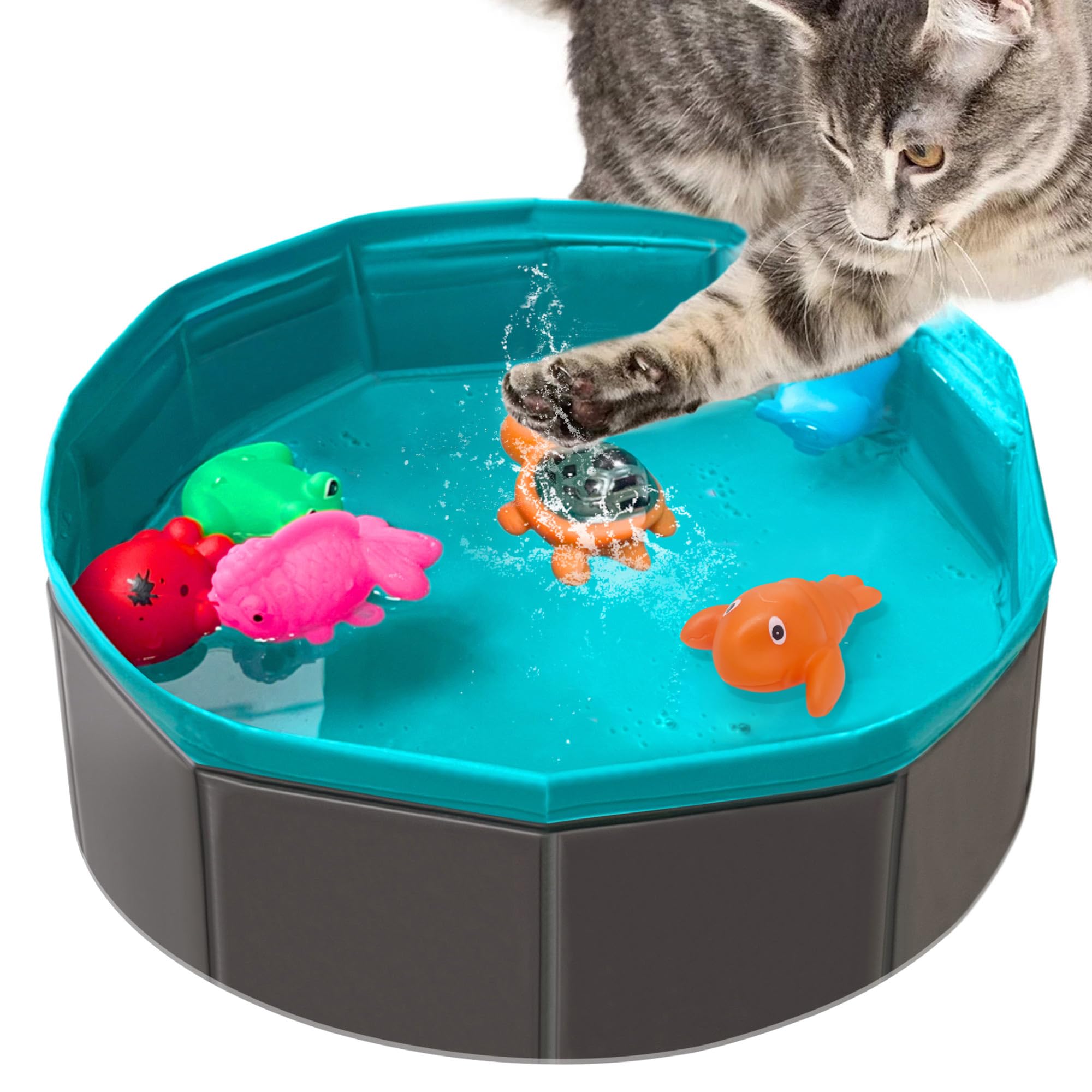 Yopetox piscine chat jouet eau: stimulation ludique et exercice léger