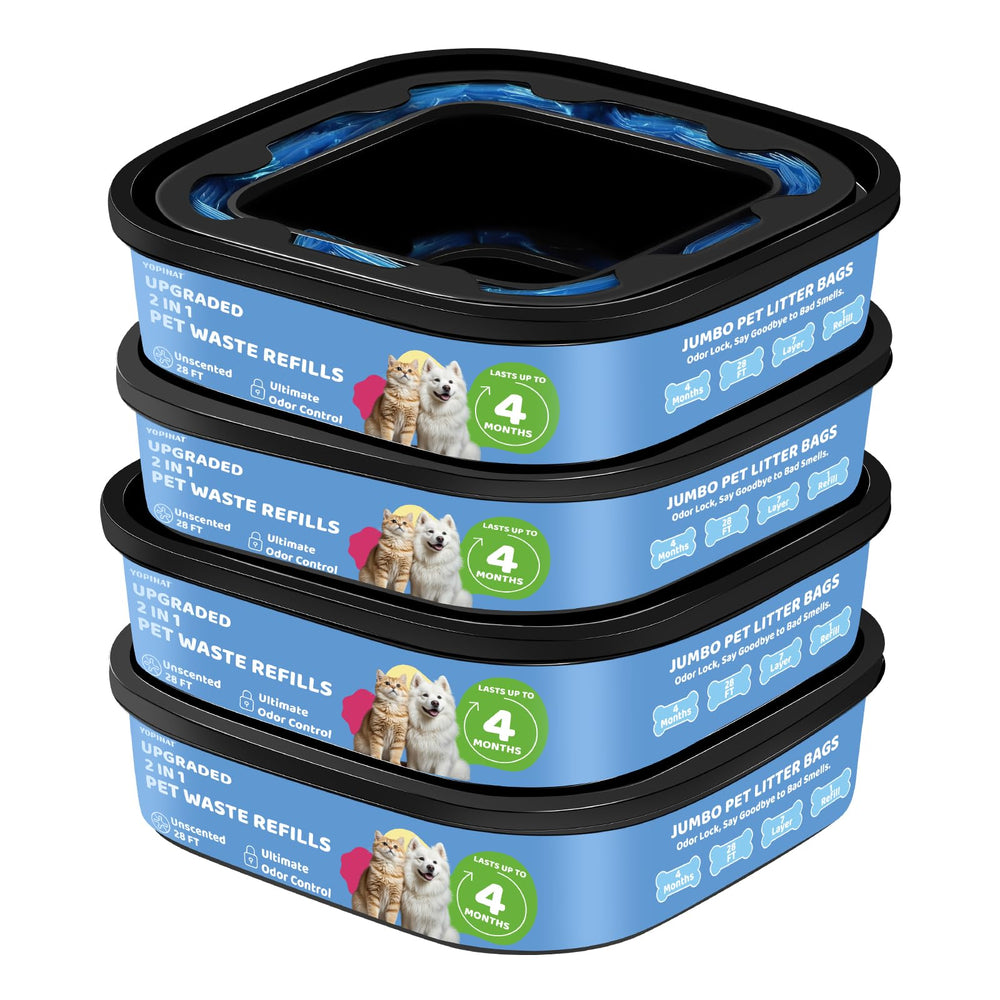Yopinat Genie refills sacs chien 112ft, installation facile et sans fuite.