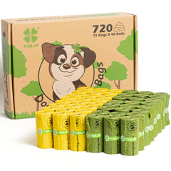 Sacs Yorja pour chien, paquet 720, prêt pour les sorties quotidiennes.