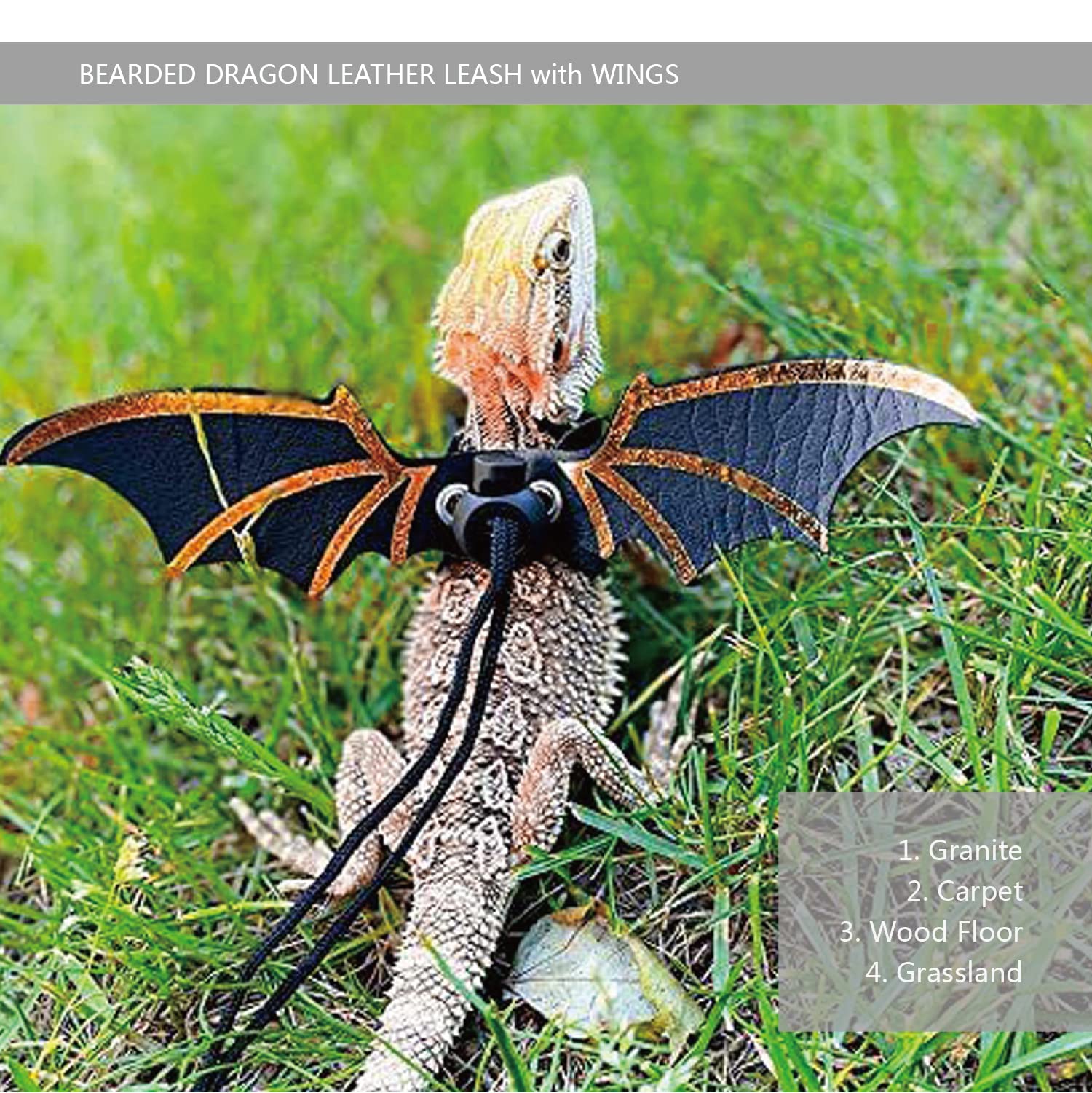 Ensemble porte-bébé et harnais Yosadol pour reptile petit format.
