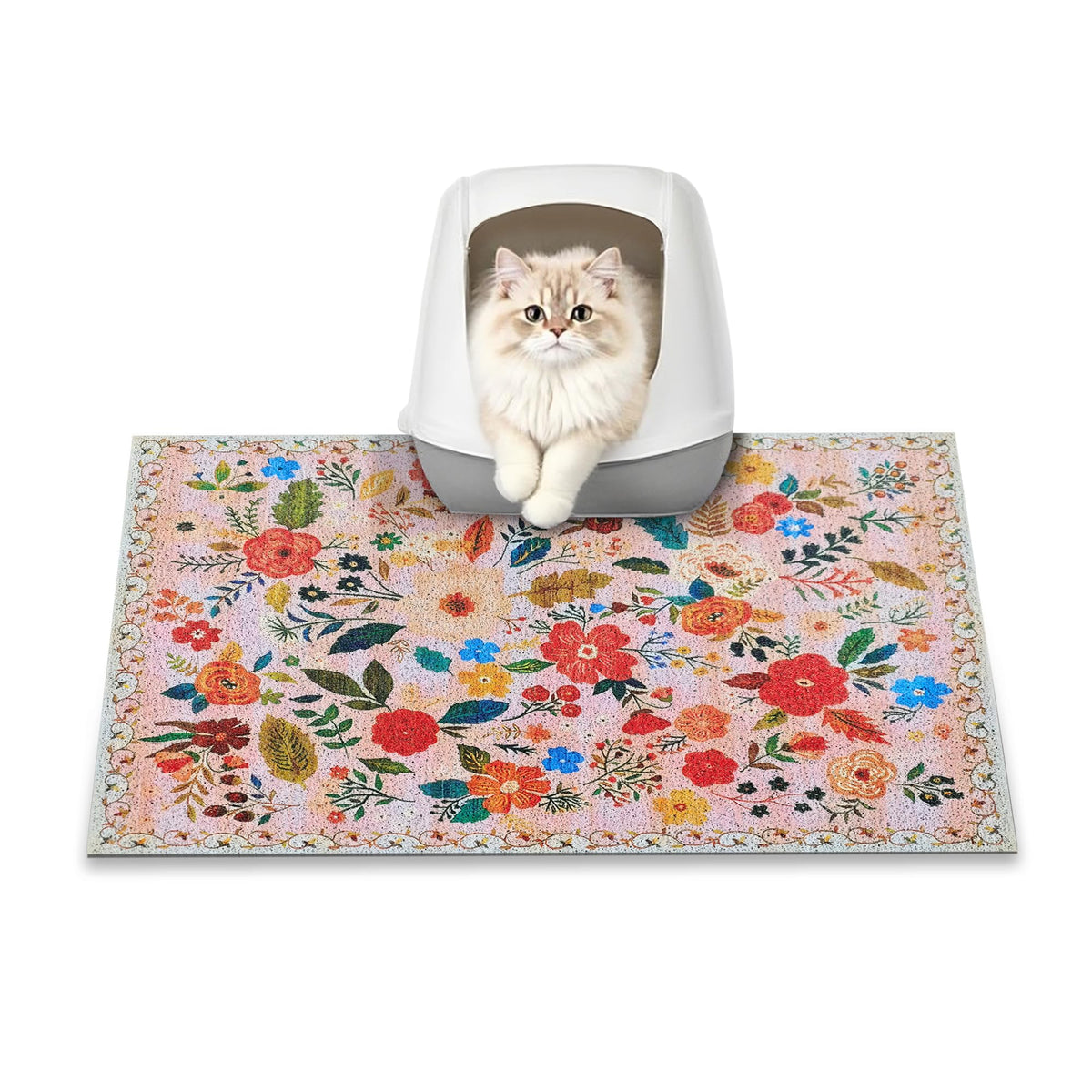 YOSEPATI Tapis Litière Chat 24x16 anti-glisse pour sols propres et stabilité