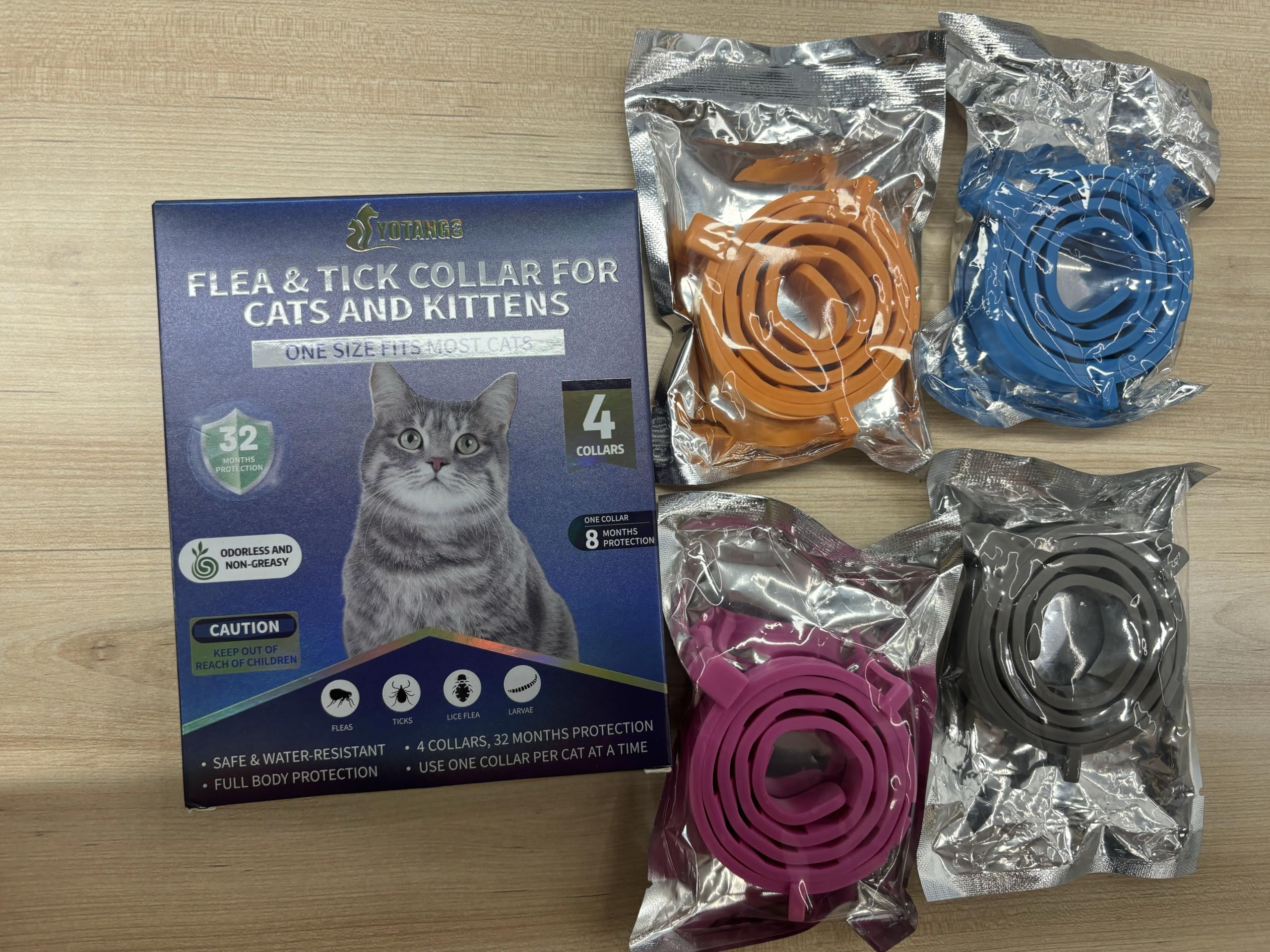 Colier YOTANGO pour chatons — liberté de mouvement et prévention des parasites.