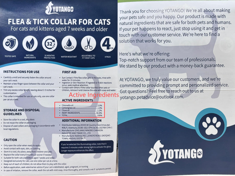 Couleurs variées — style discret et moderne pour votre chat.