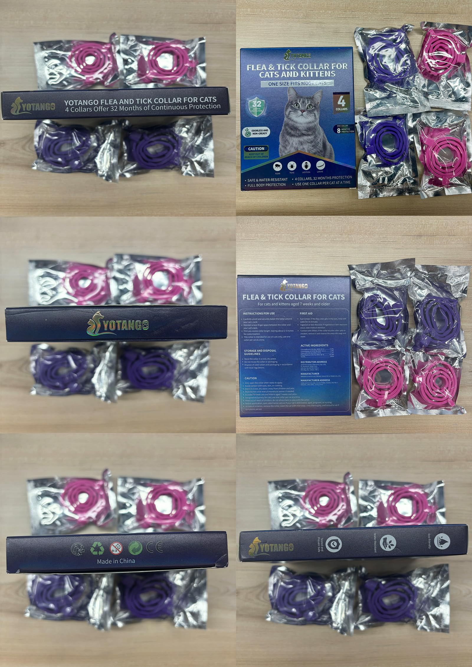YOTANGO collier de protection 32 mois en pack, solution longue durée.