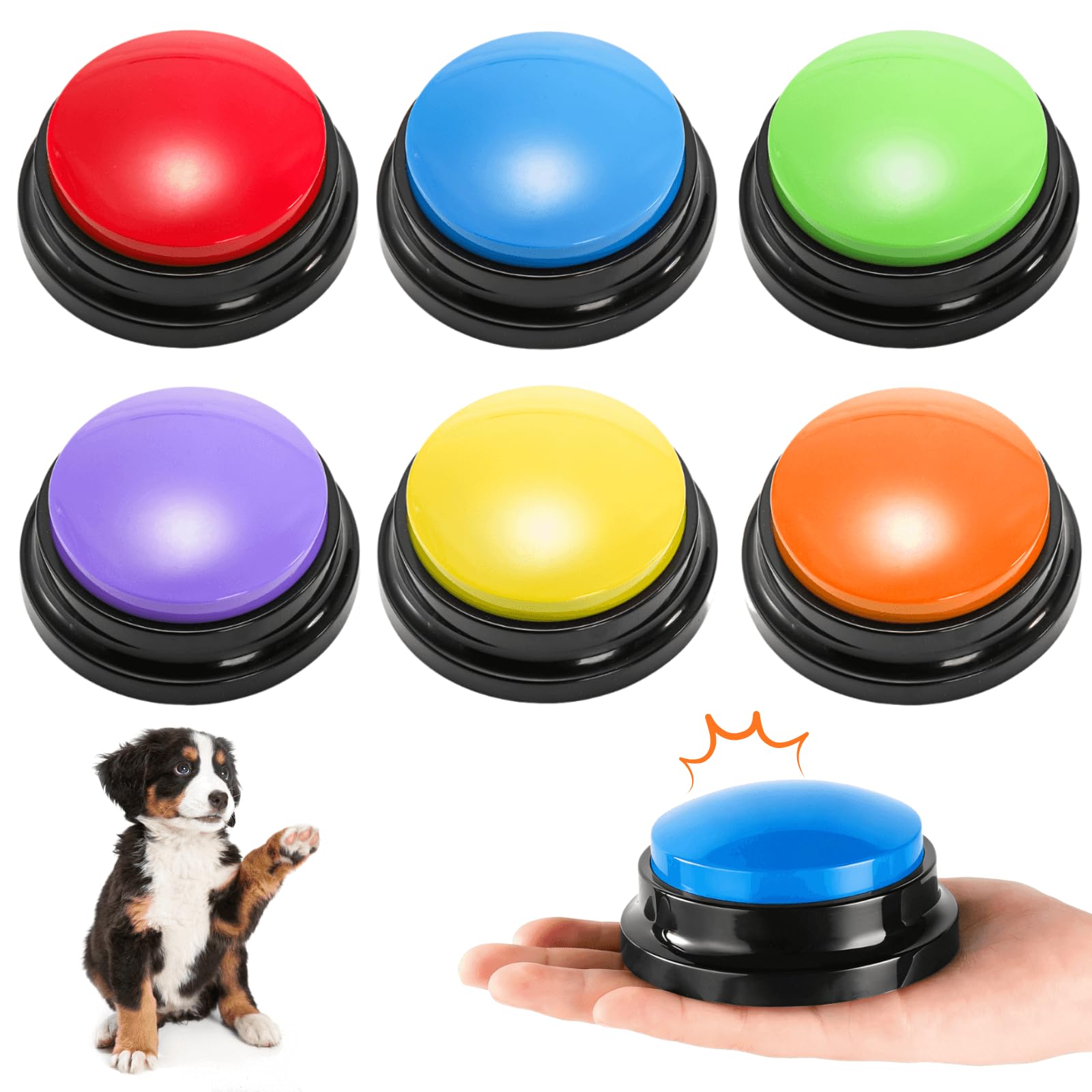 Youeon: ensemble de boutons d'enregistrement, parfait pour communication ludique avec animaux.