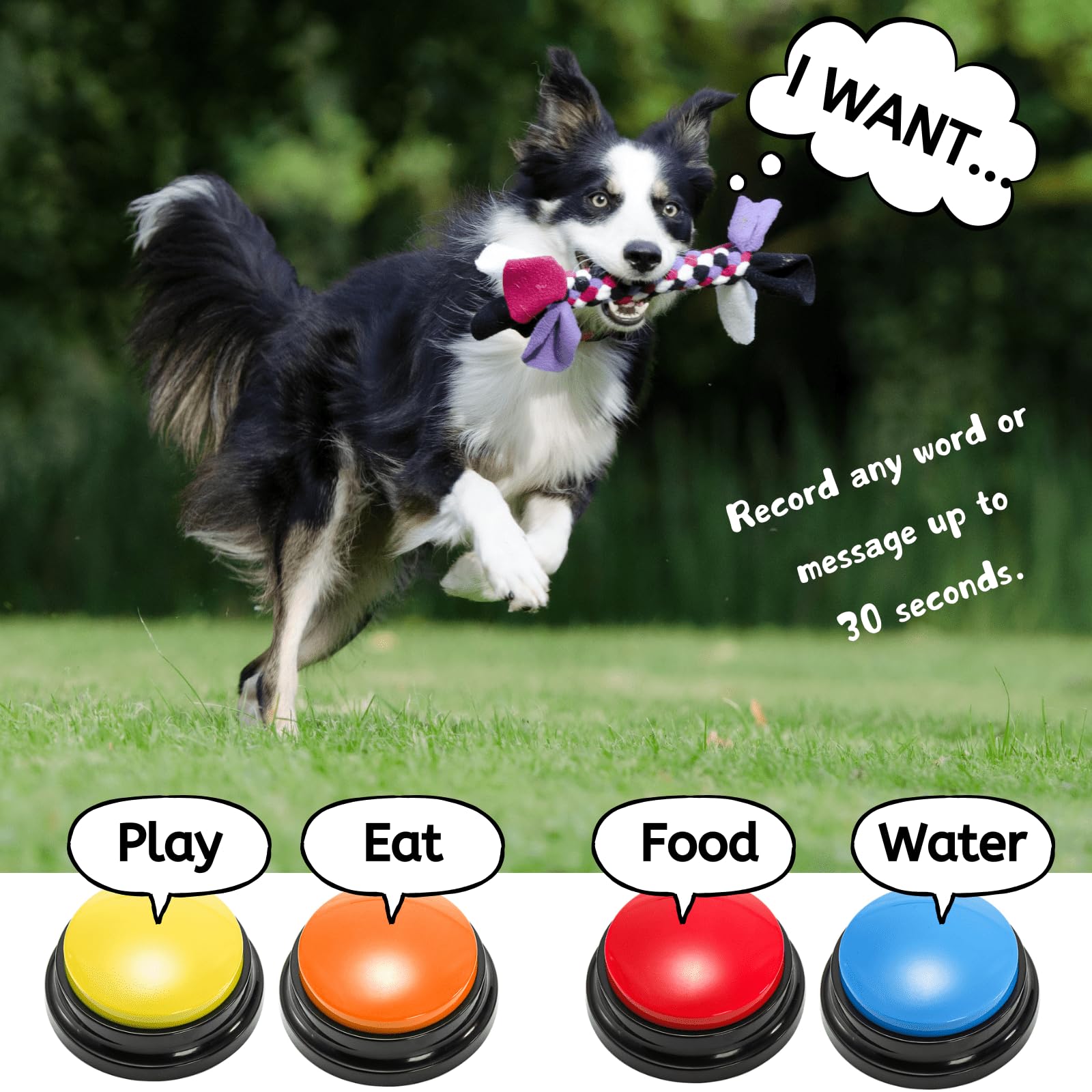 Youeon-idée-cadeau-boutons-communication-animaux: cadeau original pour propriétaires d'animaux.