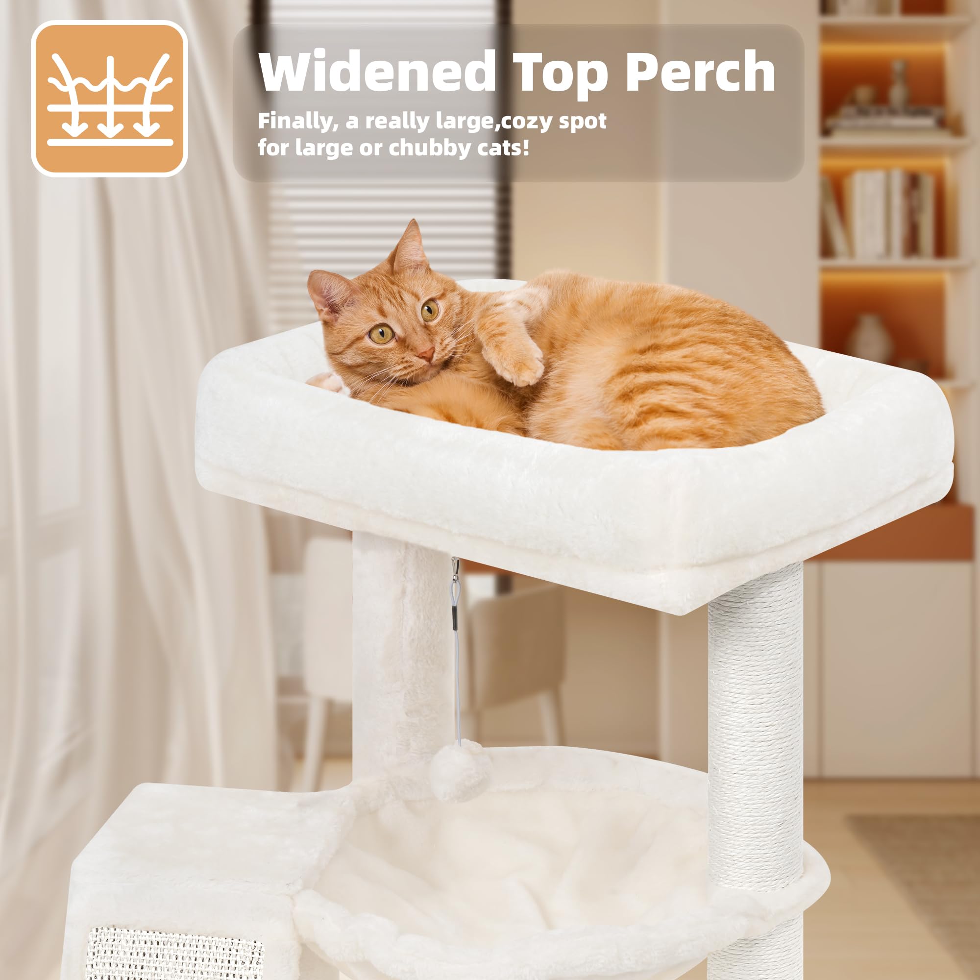 YOUPETSER arbre-chat balles-pendantes: jouets dynamiques stimulant curiosité et activité.